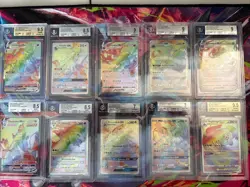 Pokemon 10x Graded Rainbow Card Lot Beckett Lot#27 - Image 1