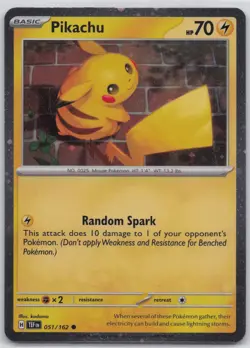 Pikachu - (Cosmo Holo) 051/162 Holo Miscellaneous Cards & Products NM - Image 1