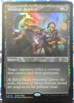 Strategic Betrayal Foil 0422 Promo Pack Tarkir Dragonstorm NM - Image 1