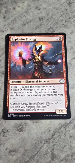 Explosive Prodigy Lorwyn Eclipsed Regular Creature Elemental Uncommon MTG NM - Image 1