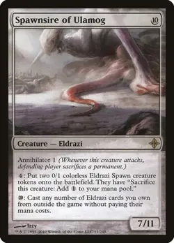 Spawnsire of Ulamog Rise of the Eldrazi LP MTG - Image 1