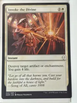 Invoke the Divine - Dominaria - Magic the Gathering MTG Nice! - Image 1