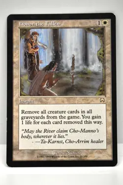 MTG, HONOR THE FALLEN, MERCADIAN MASQUES, NM, NEVER BEEN PLAYED - Image 1