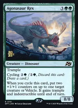 Agonasaur Rex - Foil Prerelease Promo DFT NM MTG - Image 1
