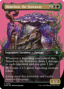 Slimefoot, the Stowaway (Borderless Profile) [Commander Masters] Near Mint - Image 1