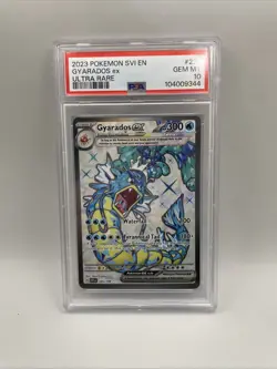 Pokemon Gyarados EX 225/198 Full Art Ultra Rare 2023 Scarlet & Violet PSA 10 - Image 1