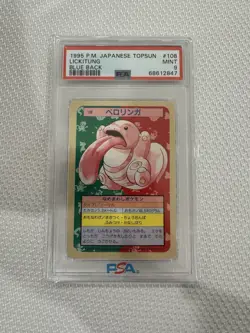 Lickitung Pokemon 1995 Topsun Blue Back Japanese #108 PSA 9 - Image 1