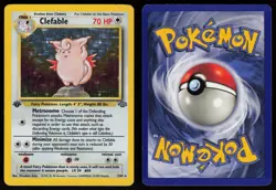 Clefable 1/64 Rare Jungle Holo 1st Edition Pokemon - Image 3