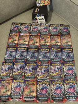 SALE🔥30x Pokemon TCG Scarlet & Violet “Temporal Forces” Booster Packs - Image 1