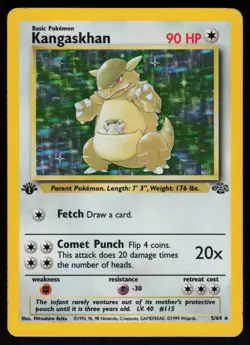 Kangaskhan 5/64 Rare Jungle Holo 1st Edition Pokemon - Image 1