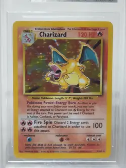BGS 8 NM-MT Pokemon Charizard Base Set Unlimited Holo 4/102 - Image 4