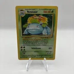 Pokemon TCG Venusaur 15/102 Base Set Unlimited Holo Rare Vintage HP DMG - Image 1