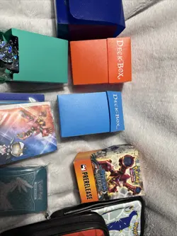 Pokemon Accessories Deck Boxes Dice Coins Sleeves League Badges Binders MixedLot - Image 3