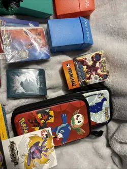 Pokemon Accessories Deck Boxes Dice Coins Sleeves League Badges Binders MixedLot - Image 4