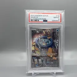 Pokemon Squirtle Sv07: Stellar Crown Illustration Rare Holo 148/142 PSA 10 - Image 1