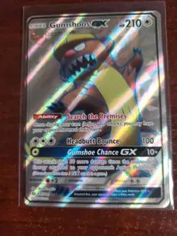 POKEMON TCG GUMSHOOS GX 145/149 S&M BASE SET FULL ART ULTRA RARE!! - Image 1