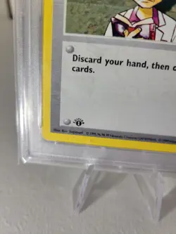 1999 Pokemon TCG Base Set FIRST EDITION Professor Oak 88/102 PSA 5 - Image 2