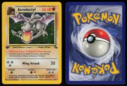 Aerodactyl 1/62 Rare Fossil Holo 1st Edition Pokemon - Image 3