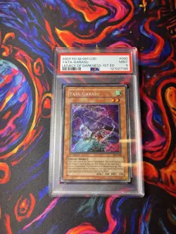 2003 Yu-Gi-Oh! Yata-Garasu Secret Rare Legacy of Darkness PSA 9 1st Edition - Image 1