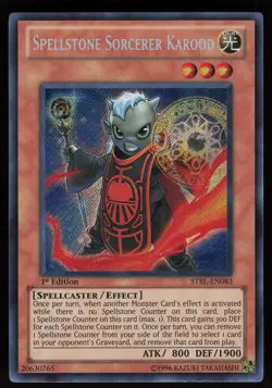 Spellstone Sorcerer Karood STBL-EN083 Secret Rare 1st Edition Yu-Gi-Oh - Image 1