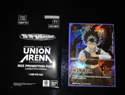 Union Arena Yu Yu Hakusho Hiei Winner Foil Promo + Sealed Box Promotion Pack - Image 2