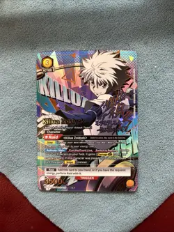 Union Arena Killua Zoldyck UEX04BT/HTR-2-029 SR** Alt Art - Image 1