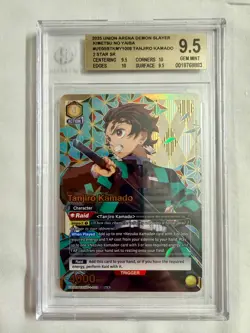 2025 Tanjiro Kamado 2 STAR SR Union Arena TCG Demon Slayer BGS 9.5 - Image 1