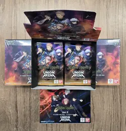 4x Union Arena Jujutsu Kaisen Vol 1 Booster Box & 1x Vol 2 Box + 5 Packs SEALED - Image 2