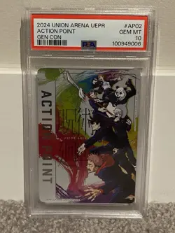 JuJutsu Kaisen Action Point - 2024 Union Arena Gen Con Promo #AP02 - PSA 10 - Image 1