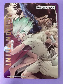 Union Arena Dr. Stone Action Point Card UAPR/DST-AP03 Promo Senku Bandai Japan - Image 2
