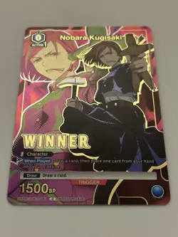 Union Arena - Nobara Kugisaki Foil Winner Promo - Jujutsu Kaisen Anime - Image 1