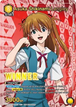 Asuka Shikinami Langley Winner Foil - UEPR /EVA-1-010 NM - Union Arena - Image 1