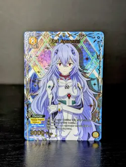 Rei Ayanami Eng 004 Evangelion Union Arena R* English (FOIL) NM - Image 1