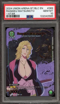 Union Arena Rangiku Matsumoto 1 Star #089 PSA 10 Gem Mint - Image 1