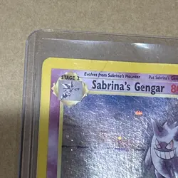 Pokemon TCG Sabrina's Gengar Gym Challenge Holo 14/132 Damaged Condition Card - Image 2