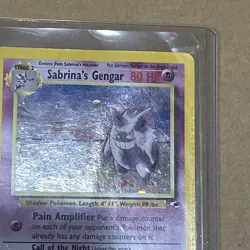 Pokemon TCG Sabrina's Gengar Gym Challenge Holo 14/132 Damaged Condition Card - Image 5