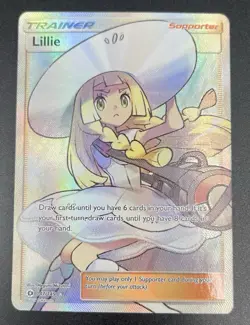 Pokemon Lillie Full Art Ultra Rare Card Sun and Moon Base Set 147/149 - Image 1