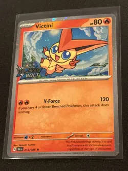 Pokemon Victini Black Bolt Stamped Promo Card NM - Image 1