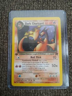 Pokemon Dark Charizard TCG Holo Rare Card 4/82 First Edition, Lightly Played - Image 2