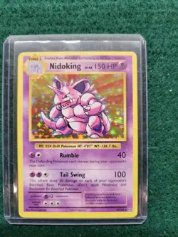 Pokemon Nidoking TCG Evolutions Holo Rare Card 45/108 - Image 1