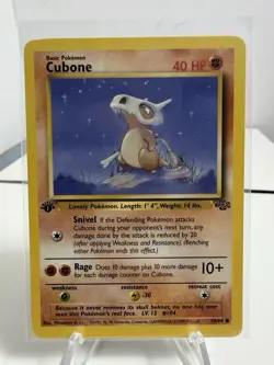 Pokemon TCG Cubone 1st Edition Jungle Card 50/64 NM - Image 1