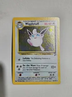 Pokemon TCG Wigglytuff Base Set 2 19/130 Holo Unlimited Holo Rare NM Clean Card - Image 1