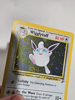 Pokemon TCG Wigglytuff Base Set 2 19/130 Holo Unlimited Holo Rare NM Clean Card - Image 4