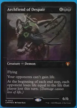 Archfiend of Despair (ETCHED) FOIL Commander Masters NM Etched (510610) ABUGames - Image 1