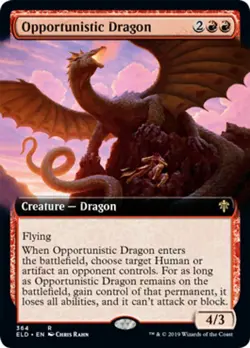 MTG OPPORTUNISTIC DRAGON EXC - DRAGO OPPORTUNISTA - ELD-X EN - MAGIC - Image 1