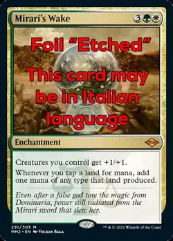 MTG MIRARI's WAKE FOIL EXC - RISVEGLIO DEL MIRARI - MH2 ETCHED IT - MAGIC - Image 1