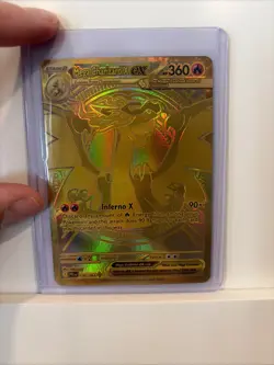 Pokemon TCG Mega Charizard X EX 130/094 GOLD ENGLISH NM - Image 1