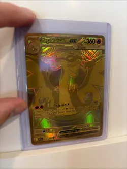 Pokemon TCG Mega Charizard X EX 130/094 GOLD ENGLISH NM - Image 2
