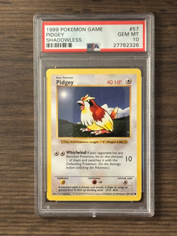 Pokemon Game Shadowless PIDGEY PSA10 # 27782326 - Image 2
