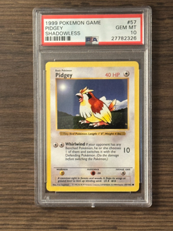 Pokemon Game Shadowless PIDGEY PSA10 # 27782326 - Image 3